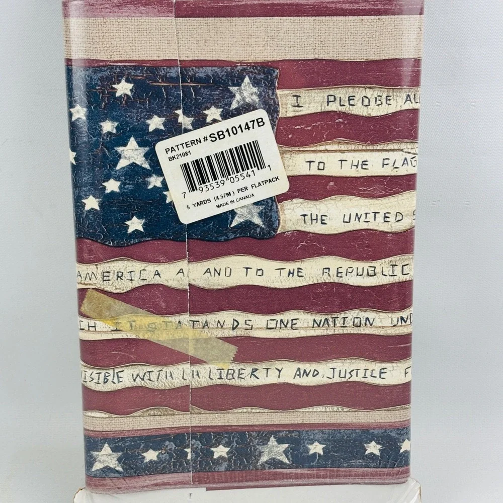 Expressions American Flag Pledge of Allegiance Wallpaper Border SB10147B 5 Yards